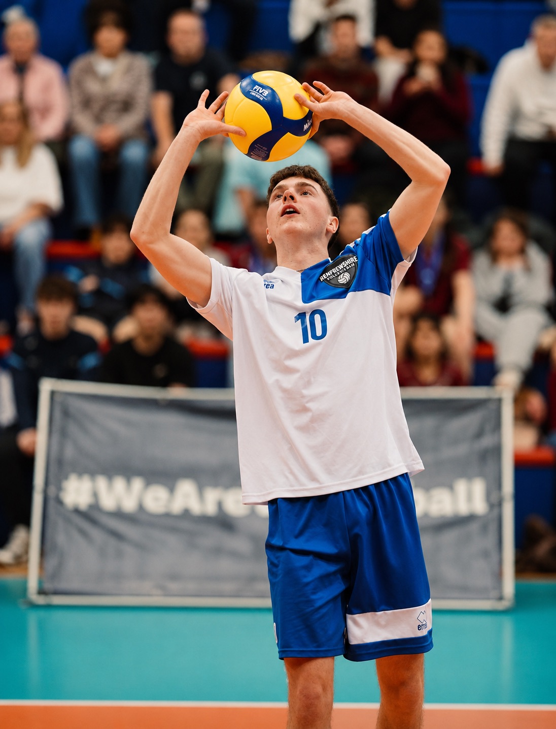 Indoor volleyball at Renfrewshire Volleyball Club — junior and senior training in Scotland